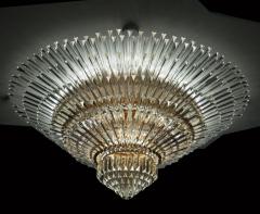 Luxurious Contemporary Italian Murano Glass Triedi Ceiling Light - 3495532