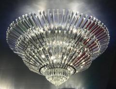 Luxurious Contemporary Italian Murano Glass Triedi Ceiling Light - 3495534
