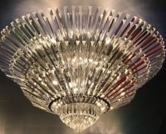 Luxurious Contemporary Italian Murano Glass Triedi Ceiling Light - 3495537