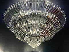 Luxurious Contemporary Italian Murano Glass Triedi Ceiling Light - 3495539
