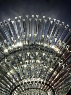 Luxurious Contemporary Italian Murano Glass Triedi Ceiling Light - 3495540