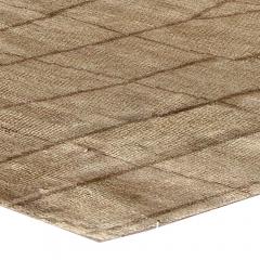 Luxurious Silk Rug with Grey Crocodile Skin Design - 3587134