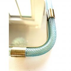 Luxury Azzure Torchon Torciglione Murano Glass Wall Mirror - 4754895