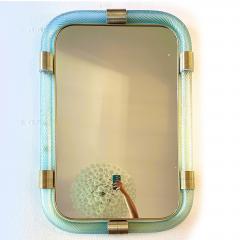 Luxury Azzure Torchon Torciglione Murano Glass Wall Mirror - 4754900