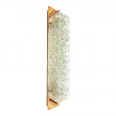 Luxury Gold 24k Wall Sconces With Green Graniglia Murano Glass Set of Two - 4718330