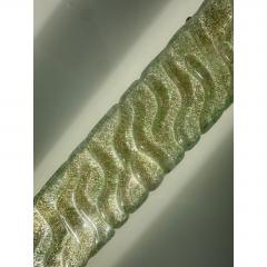 Luxury Gold 24k Wall Sconces With Green Graniglia Murano Glass Set of Two - 4718335