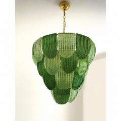 Luxury Multi Green Petals Murano Glass Chandelier Contemporary Simoeng Design - 4754750