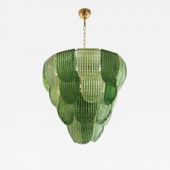 Luxury Multi Green Petals Murano Glass Chandelier Contemporary Simoeng Design - 4759279