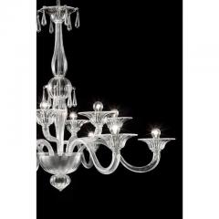 Luxury Transparent Venetian Murano Glass Chandelier - 4629978