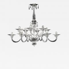 Luxury Transparent Venetian Murano Glass Chandelier - 4634513