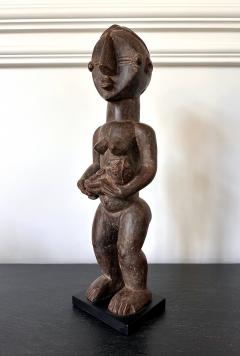 Lwalwa Mother Figure Holding Baby DR Congo Africa with Provenance - 3795581