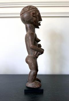 Lwalwa Mother Figure Holding Baby DR Congo Africa with Provenance - 3795583