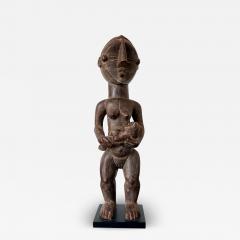 Lwalwa Mother Figure Holding Baby DR Congo Africa with Provenance - 3797291