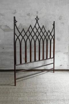 Lyda Levi Large curved bamboo headboard Lyda Levi for Mcguire San Francisco 1970 - 3998952