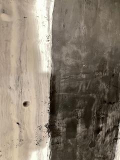 Lynn Basa Encaustic Black and White Stripe Panel Camino 2018 - 2943447