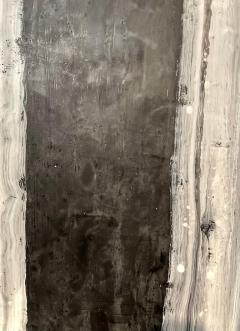 Lynn Basa Lynn Basa Encaustic Black and White Stripe Panel Camino 2018 - 2491047