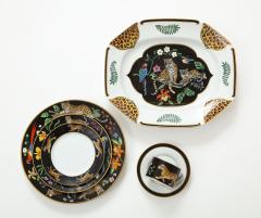 Lynn Chase Jaguar Jungle 24 k Gold 6 Place Setting Dinner Set - 2436758