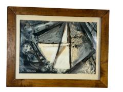 Lyonel Feininger ABSTRACT CUBIST WATERCOLOR IN THE MANNER OF LYONEL FEININGER - 4649216