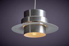 Lyskaer Pendant Lamp in aluminum Denmark 1960s - 3347405