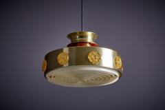 Lyskaer Pendant Lamp in brass Denmark 1960s - 3347438