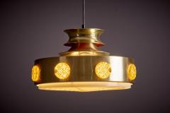 Lyskaer Pendant Lamp in brass Denmark 1960s - 3347440