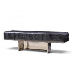 M F Harty MF Harty for Stow Davis Tomorrow Mid Century Ebonized Walnut Chrome Credenza - 4819452