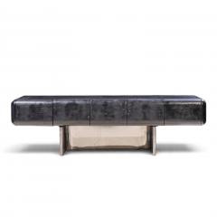 M F Harty MF Harty for Stow Davis Tomorrow Mid Century Ebonized Walnut Chrome Credenza - 4819455