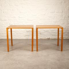 M Ryder Eskild Pontoppidan Pair of Oak Side Tables by M Ryder and Eskild Pontoppidan Denmark 1960s - 3030675