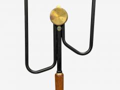 M llers Armatur Eskilstuna Floor Lamp Lacquered Metal Teak Sweden 1950s - 4450186