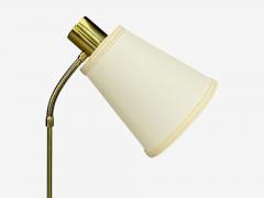 M llers Armatur Eskilstuna Floor Lamp Leather Brass Sweden 1950s - 4753228