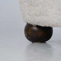 M rta Blomstedt Large M rta Blomstedt Aulanko Armchair in Moonlight Natural Sheepskin 1940s - 4621651