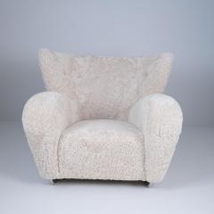 M rta Blomstedt M rta Blomstedt Original Aulanko Lounge Chair In Sheepskin Steel Legs 1939 - 4279708