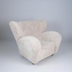 M rta Blomstedt M rta Blomstedt Original Aulanko Lounge Chair In Sheepskin Steel Legs 1939 - 4279710