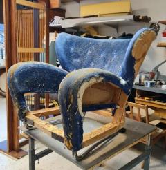 M rta Blomstedt M rta Blomstedt Original Aulanko Lounge Chair In Sheepskin Steel Legs 1939 - 4279726