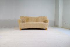 M rta Blomstedt Midcentury Sculptrual Sheepskin Shearling Sofa in Manors of Marta Blomstedt - 2936845