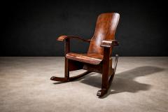 M veis Cimo Brazilian Mid Century Rocking Chair in Bentwood Moveis Cimo 1950s - 4544910