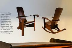 M veis Cimo Brazilian Mid Century Rocking Chair in Bentwood Moveis Cimo 1950s - 4544913