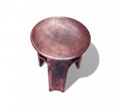 M veis Cimo Brazilian Mid Century Three Legged Round Stool in Hardwood Cimo - 4423645