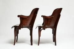 M veis Cimo Brazilian Modern Armchairs in Brown Bentwood by Cimo 1950 Brazil Sealed - 3183739