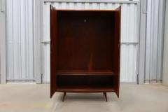 M veis Cimo Brazilian Modern Armoire in Hardwood by Moveis Cimo 1950s Brazil - 3357399