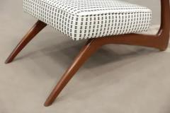 M veis Cimo Brazilian Modern Lounge Chair in hardwood by Moveis Cimo Brazil 1950s - 3344562