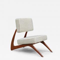 M veis Cimo Brazilian Modern Lounge Chair in hardwood by Moveis Cimo Brazil 1950s - 3423595
