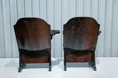 M veis Cimo Brazilian Modern Pair of Auditorium Armchairs in Bentwood Moveis Cimo c 1950s - 3888592