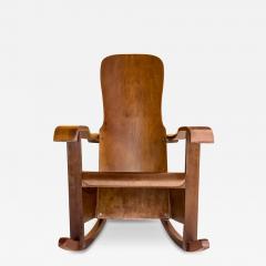 M veis Cimo Brazilian Modern Rocking Chair in Bentwood by Moveis Cimo 1950 Brazil - 3194933