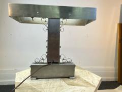 MAGNIFICIENT UNIQUE ALUMINUM ART DECO EXECUTIVE DESK LAMP - 2142404