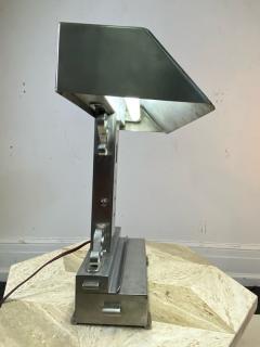MAGNIFICIENT UNIQUE ALUMINUM ART DECO EXECUTIVE DESK LAMP - 2142405