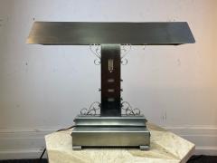MAGNIFICIENT UNIQUE ALUMINUM ART DECO EXECUTIVE DESK LAMP - 2142410