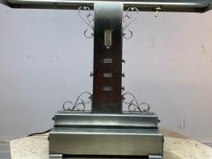 MAGNIFICIENT UNIQUE ALUMINUM ART DECO EXECUTIVE DESK LAMP - 2142411