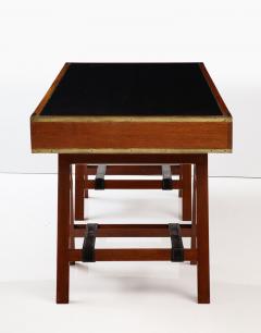 MAHOGANY 1950S CAMPAIGN DESK - 2820505