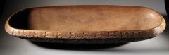 MARQUESAS islands Signed Carved Wooden Bowl - 3277008